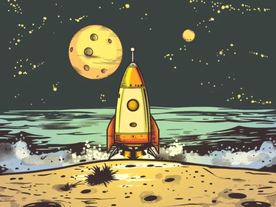 Raumschiff landet sicher auf der Erde